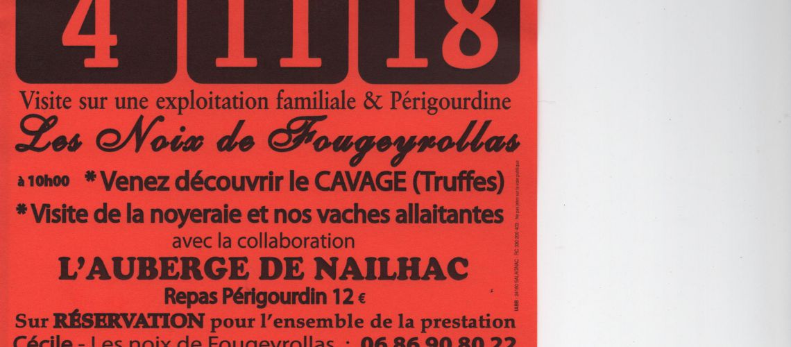 Visite de la ferme tous les mercredis à 10 h du 14 juillet au 18 août